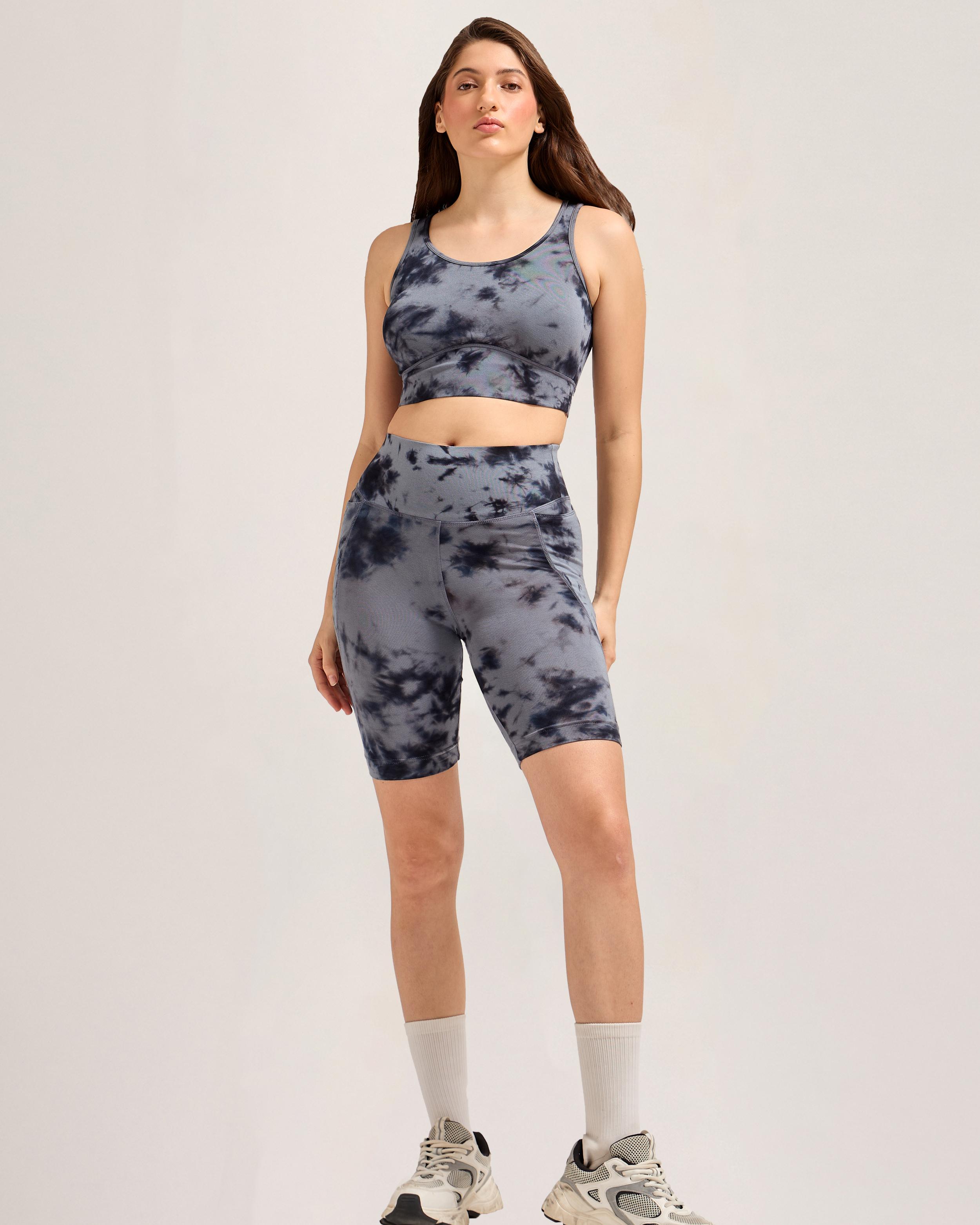 Tie & Dye Co-ords - Sports Bra & Shorties Set – Urban Adventure