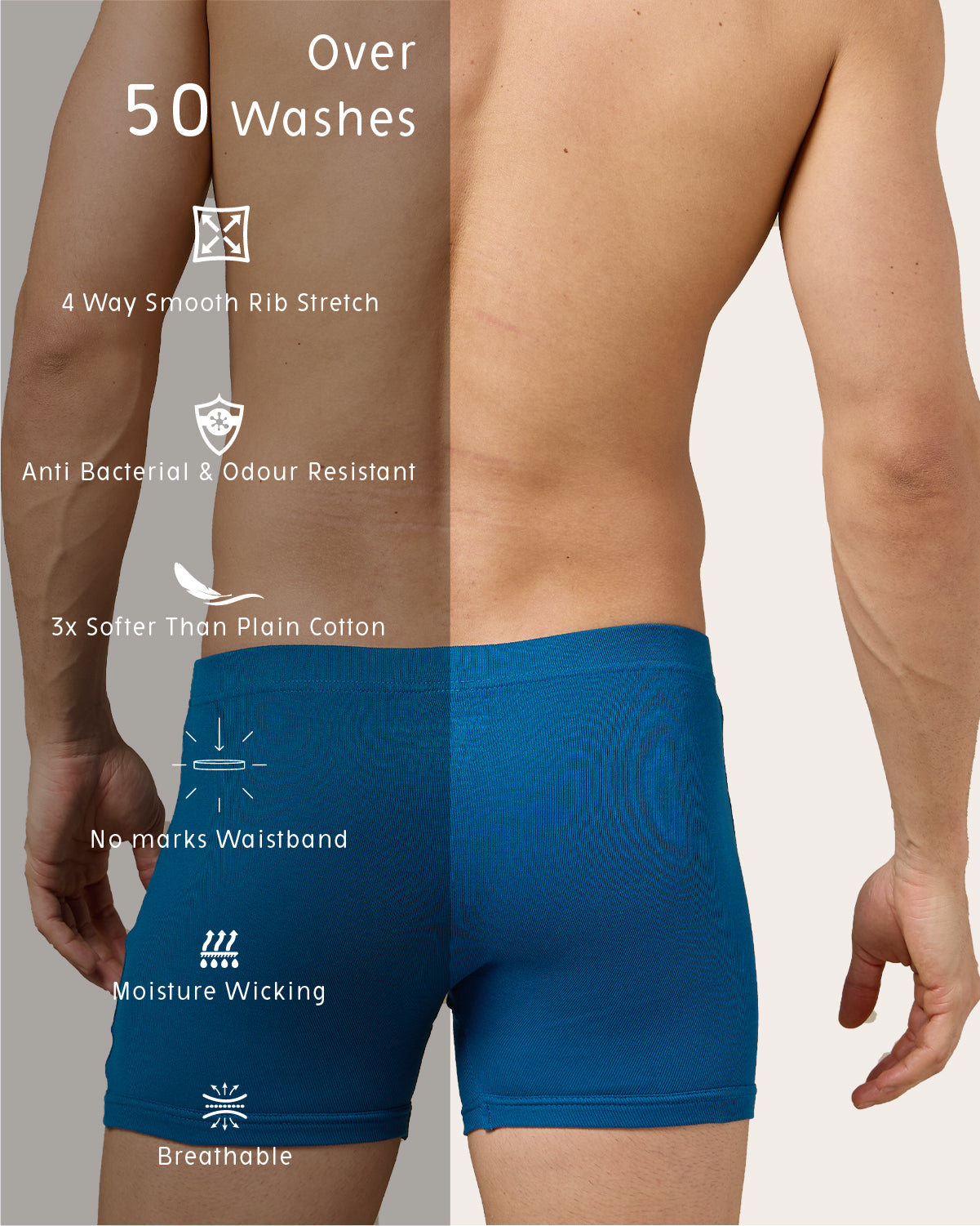 Fresh Care - Cotton Rib Stretch Combo Pack of 2