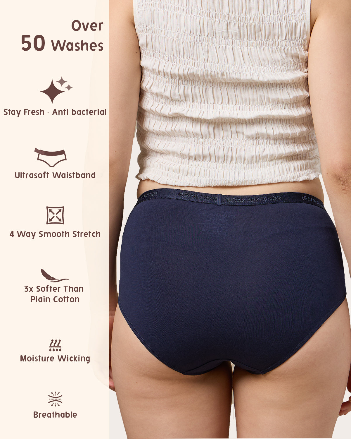 Full Coverage Brief Softwear Cotton Stretch