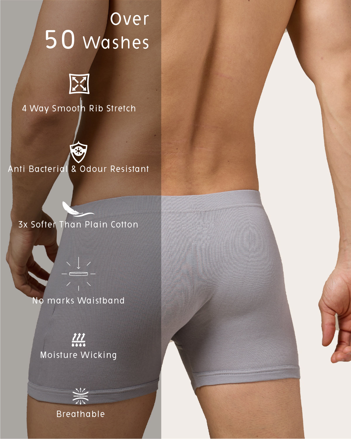 Fresh Care - Cotton Rib Stretch Combo Pack of 2