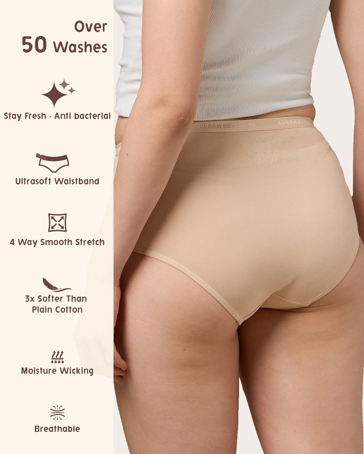 Full Coverage Brief Softwear Cotton Stretch
