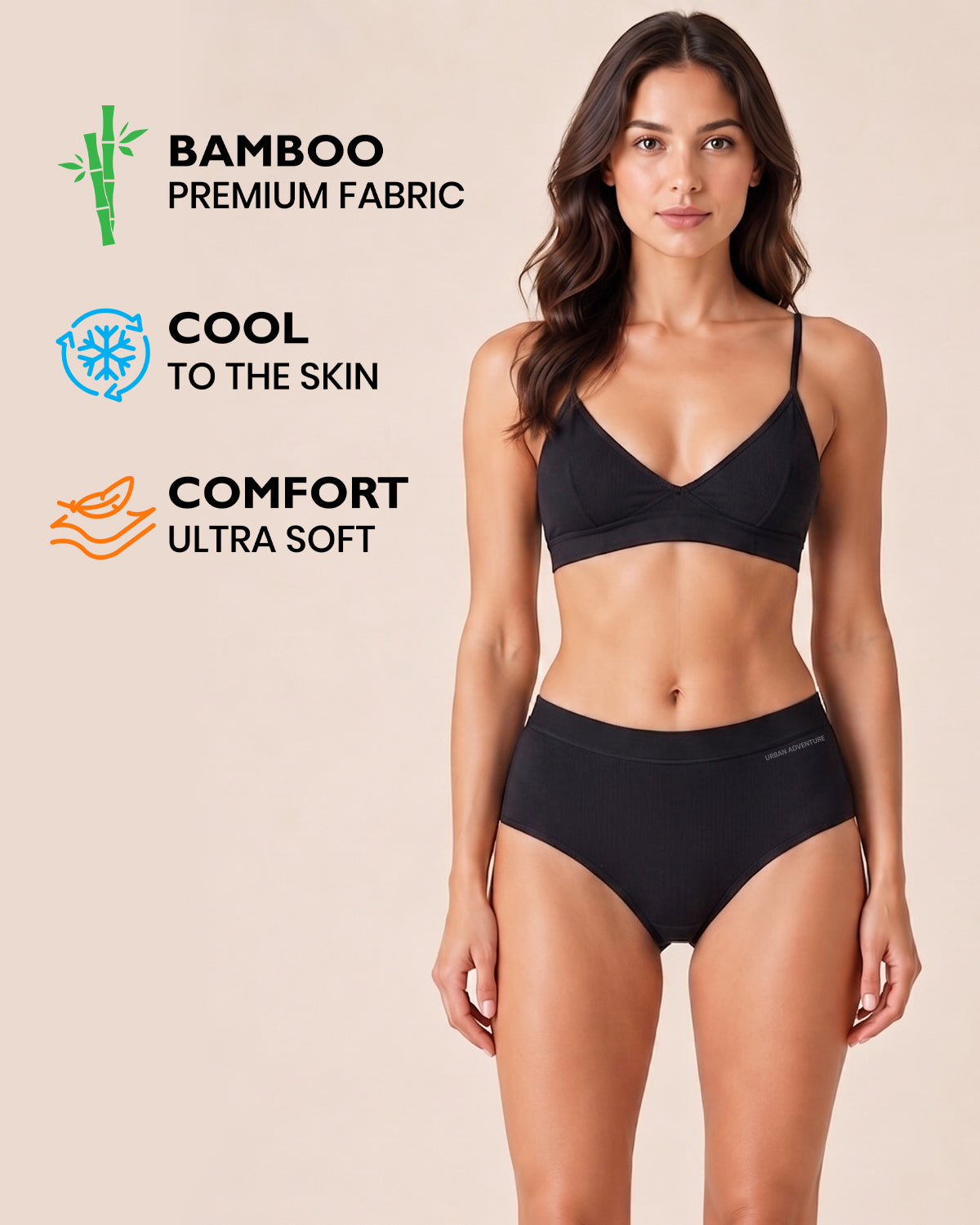 High Waist Bamboo Hipster