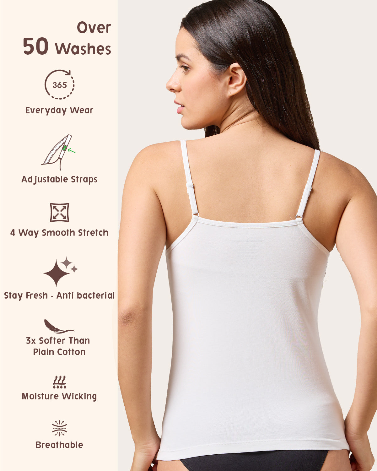 Camisole- Soft Cotton Stretch