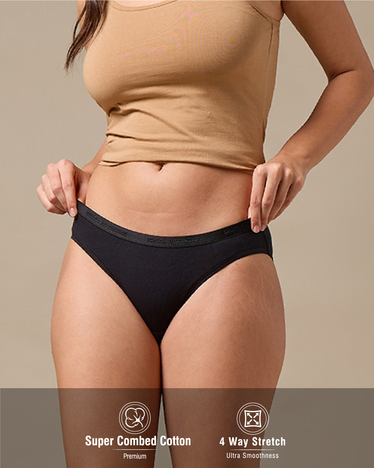 Cotton Spandex Bikini | Combo Pack of 3