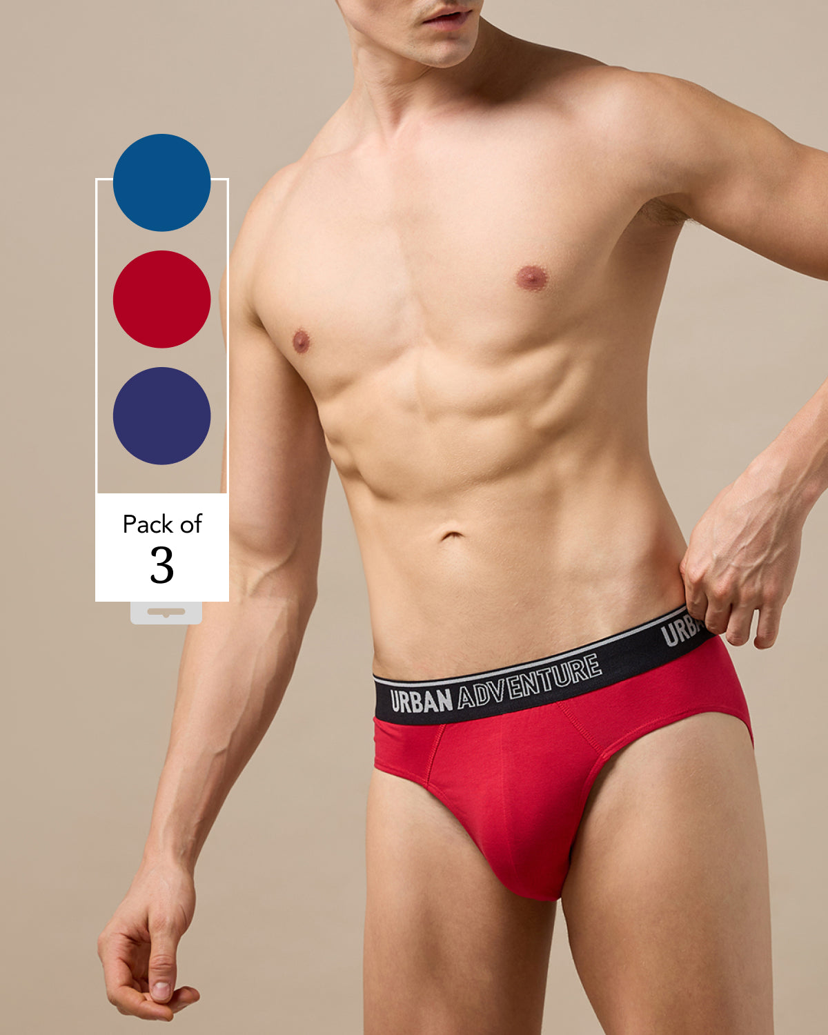 Fresh Care - Cotton Stretch Briefs Combo Pack of 3