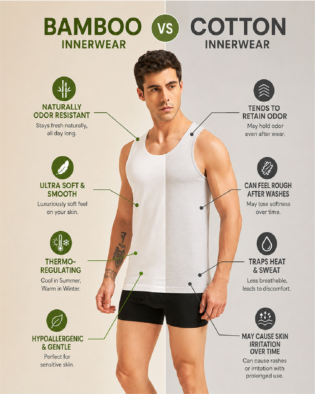 Bamboo Seamless Innervest