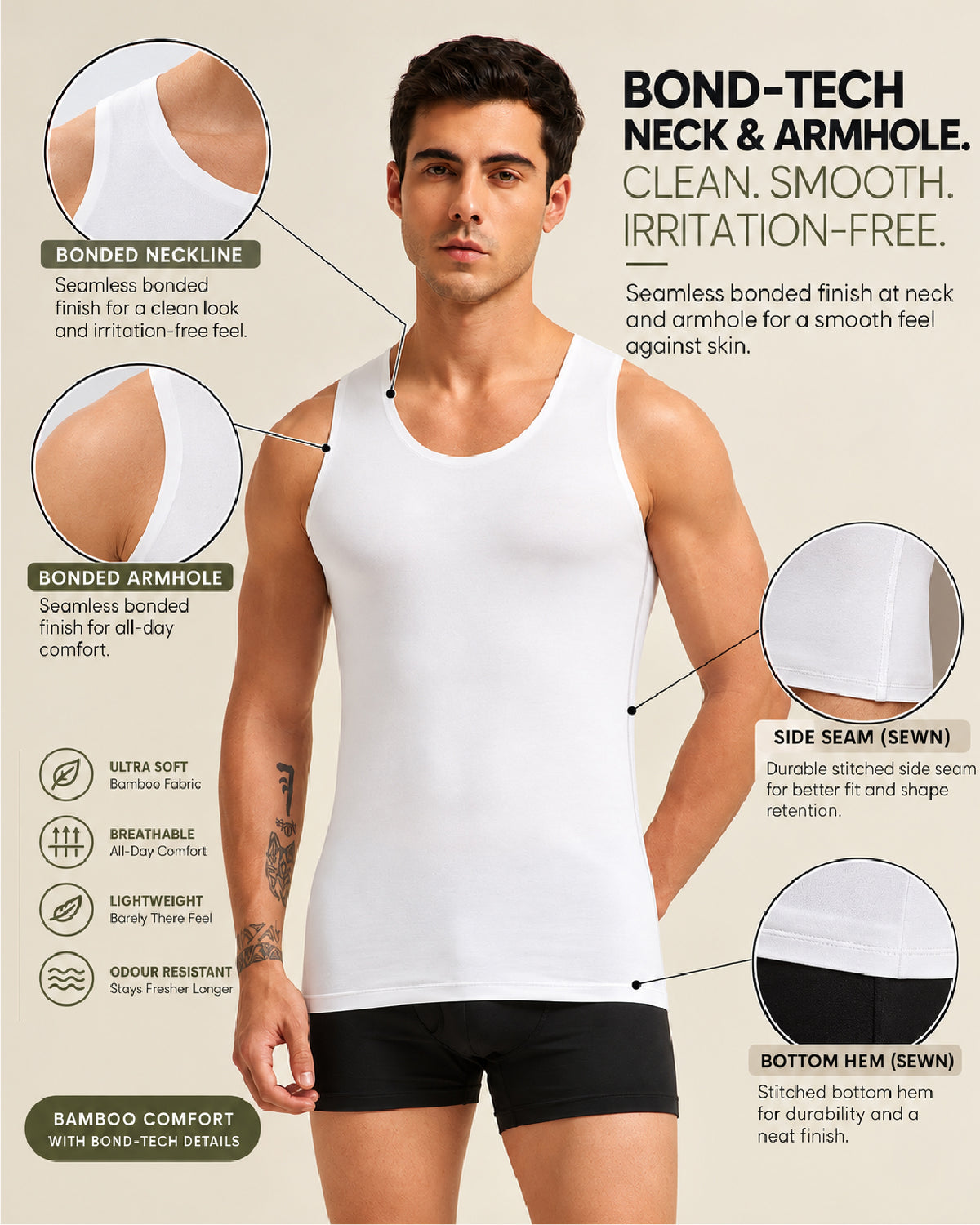 Bamboo Seamless Innervest