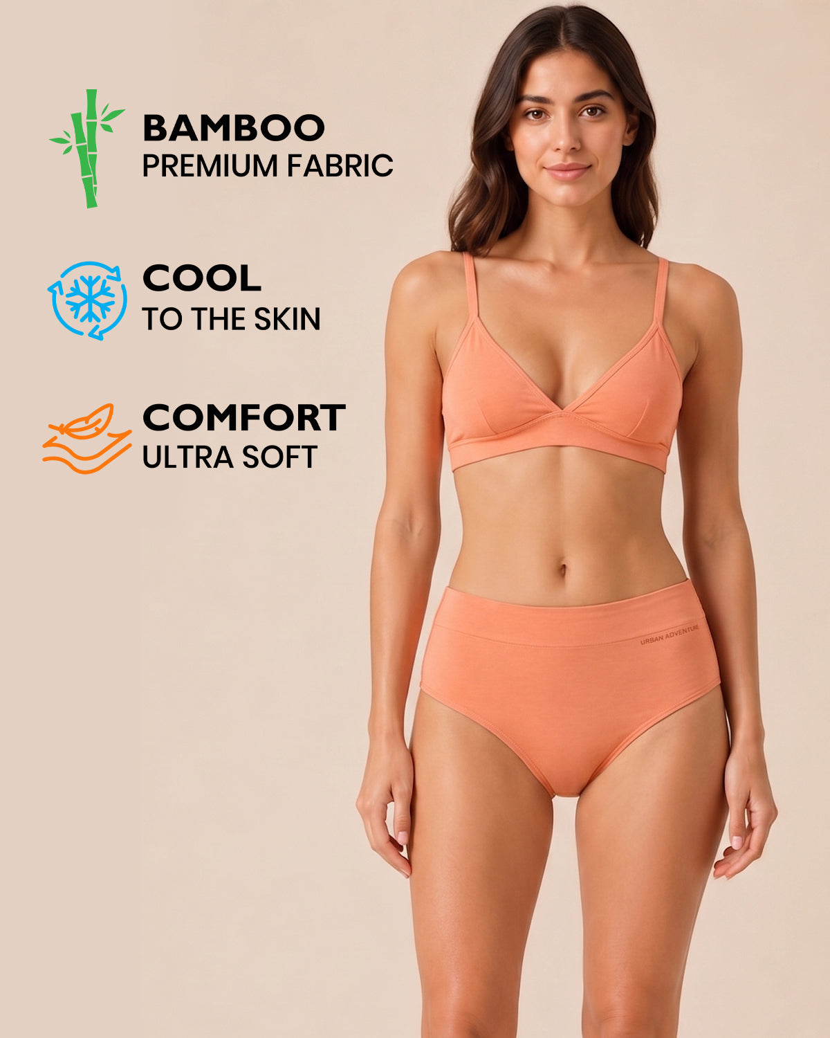High Waist Bamboo Hipster