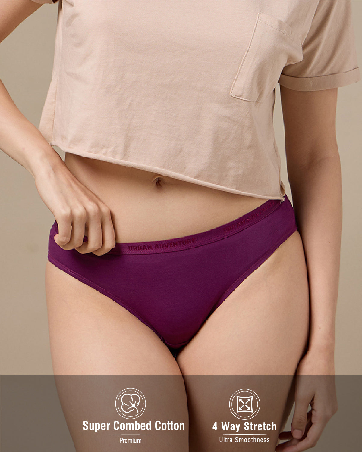 Cotton Spandex Bikini | Combo Pack of 3