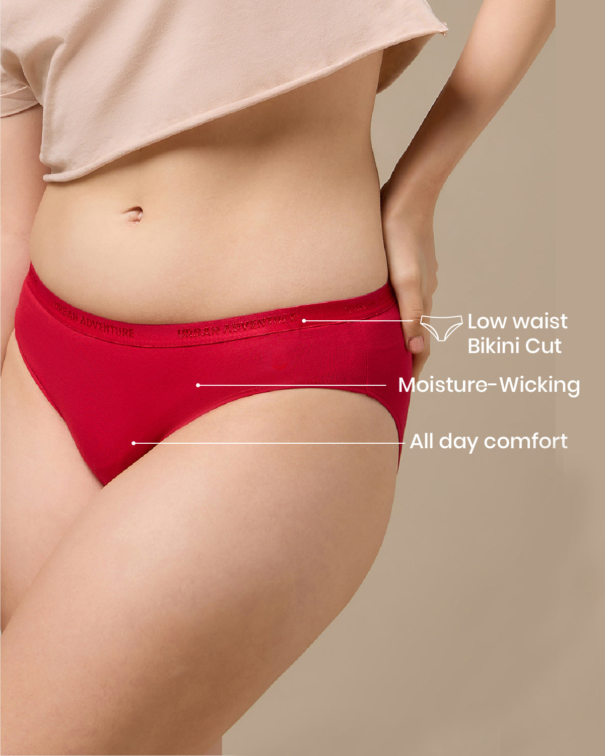 Cotton Spandex Bikini | Combo Pack of 3