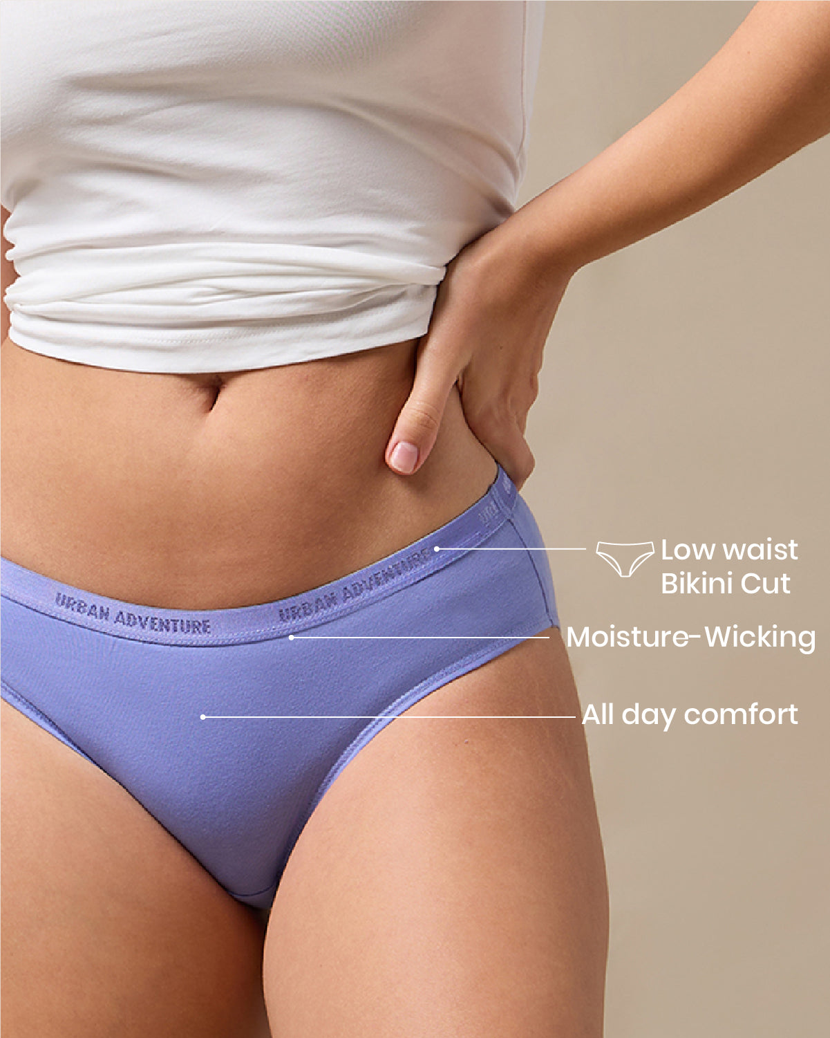 Cotton Spandex Bikini | Combo Pack of 3
