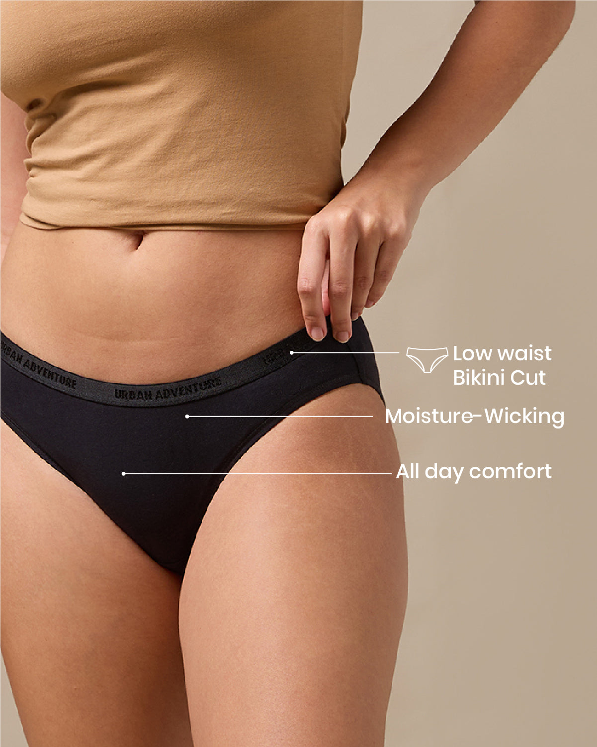 Cotton Spandex Bikini | Combo Pack of 3