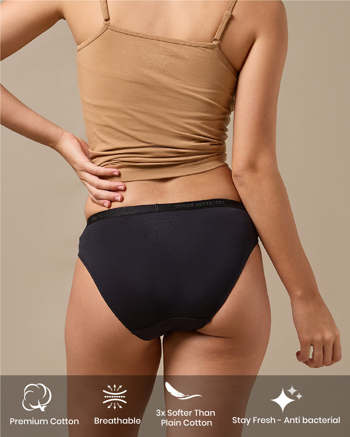 Cotton Spandex Bikini | Combo Pack of 3