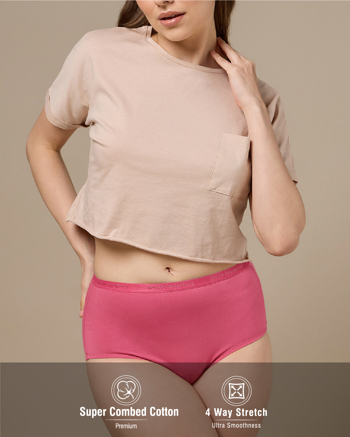 Cotton High Waist Brief | Combo Pack of 3