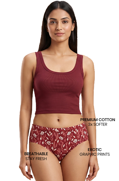 Printed Hipster Briefs | 3 Pack